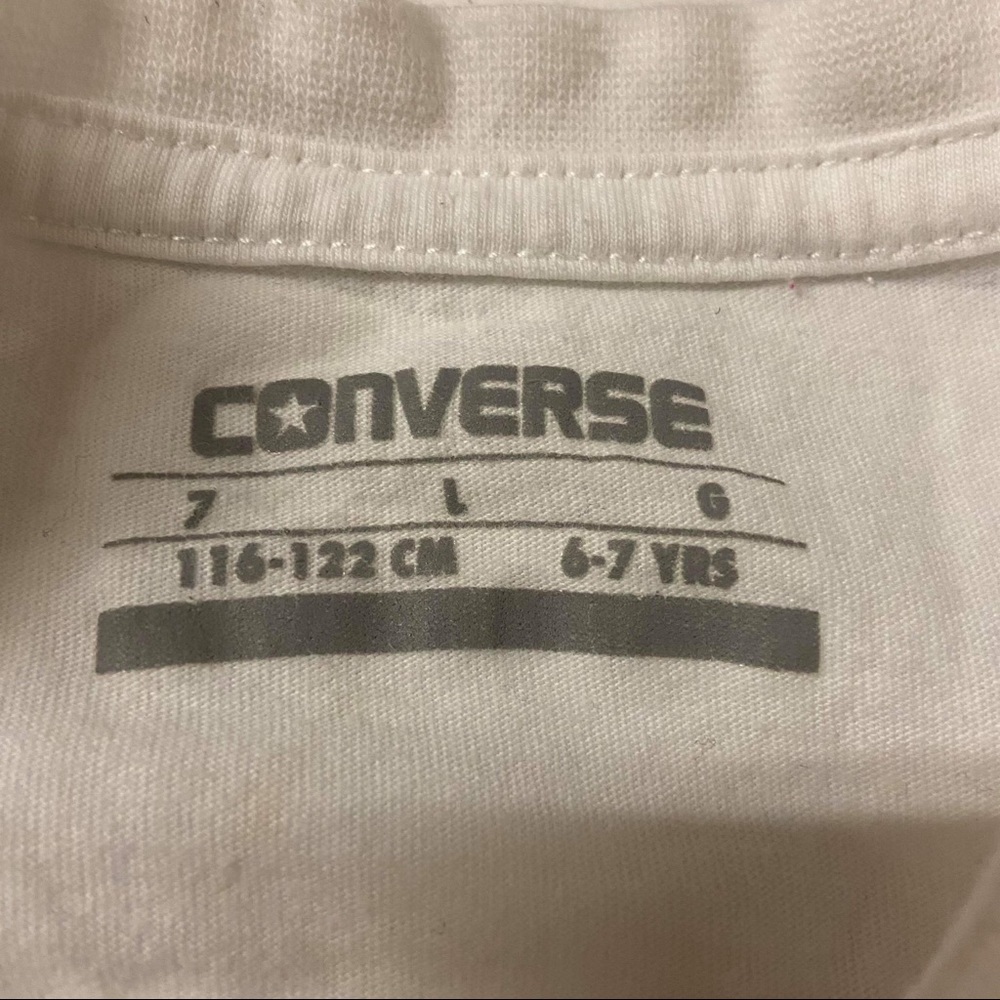 SOLD! CONVERSE Boy’s Short Sleeve Tshirt Size L 6-7Y - Picture 3 of 4
